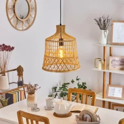 Style Boho-Chic-hofstein Suspension Bosco Noir, 1 lumière