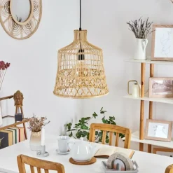 Style Boho-Chic-hofstein Suspension Bosco Noir, 1 lumière