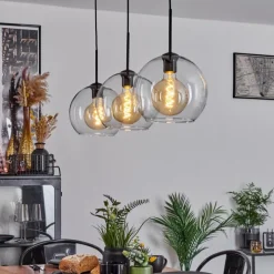 hofstein Suspension Boules 25 cm Koyoto Clair, 3 lumières