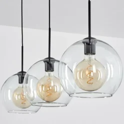 hofstein Suspension Boules 25 cm Koyoto Clair, 3 lumières