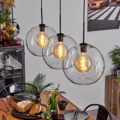 hofstein Suspension Boules 30 cm Koyoto Clair, 3 lumières