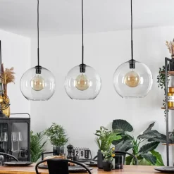 hofstein Suspension Boules 30 cm Koyoto Clair, 3 lumières