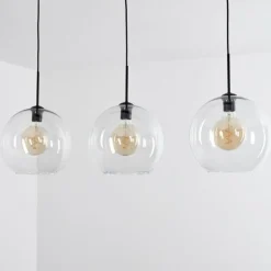 hofstein Suspension Boules 30 cm Koyoto Clair, 3 lumières