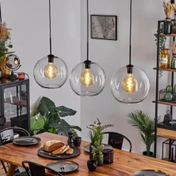 hofstein Suspension Boules 30 cm Koyoto Clair, 3 lumières