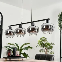 hofstein Suspension Boundry Noir, 4 lumières