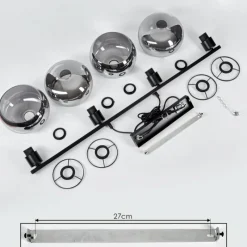 hofstein Suspension Boundry Noir, 4 lumières