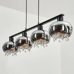 hofstein Suspension Boundry Noir, 4 lumières