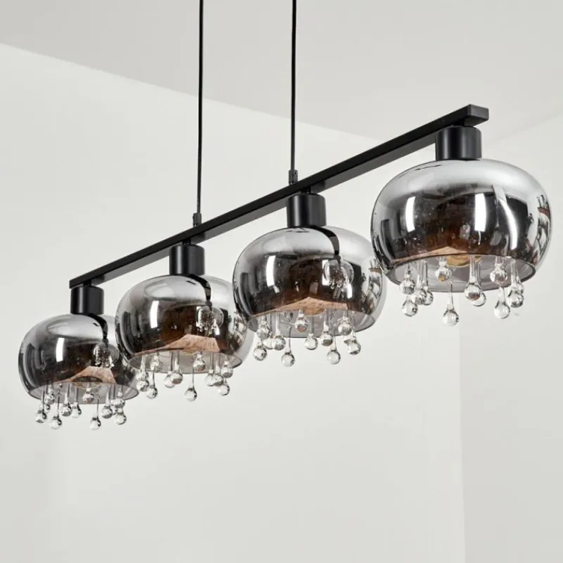 hofstein Suspension Boundry Noir, 4 lumières