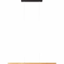 Luminaires Rustiques-Luminaires Brilliant Suspension Brilliant Ainara LED Bois clair, Noir, 1 lumière