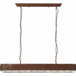 Lampes Vintages & Rétros-Luminaires Brilliant Suspension Brilliant Alvera Rouille, 4 lumières