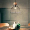 Lampes Industrielles-Luminaires Brilliant Suspension Brilliant Avia Bois clair, Noir, 1 lumière