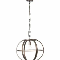 Luminaires Rustiques-Luminaires Brilliant Suspension Brilliant Basia Brun, Bronze, Bruni, 1 lumière