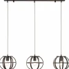Lampes Industrielles-Luminaires Brilliant Suspension Brilliant Basia Bronze, 3 lumières