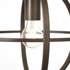 Lampes Industrielles-Luminaires Brilliant Suspension Brilliant Basia Bronze, 3 lumières
