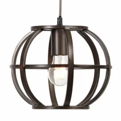 Lampes Industrielles-Luminaires Brilliant Suspension Brilliant Basia Bronze, 3 lumières