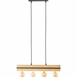 Luminaires Scandinaves-Luminaires Brilliant Suspension Brilliant Benny Noir, 4 lumières