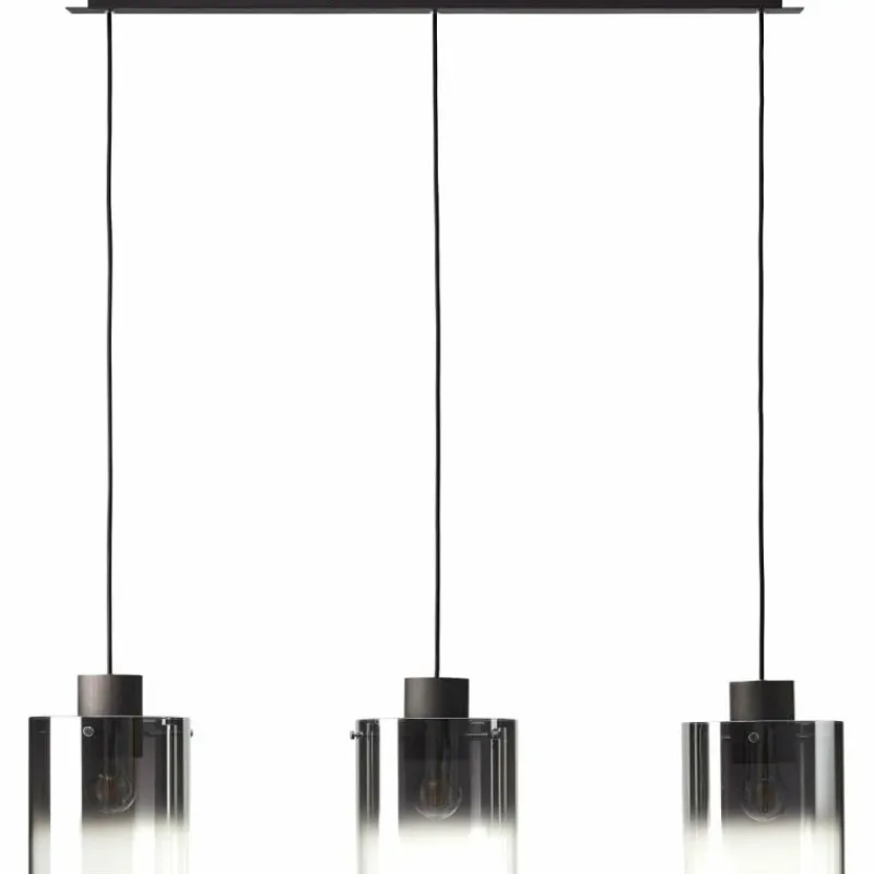 Luminaires Rustiques-Luminaires Brilliant Suspension Brilliant Beth Noir, 3 lumières