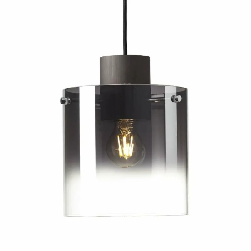 Luminaires Rustiques-Luminaires Brilliant Suspension Brilliant Beth Noir, 3 lumières