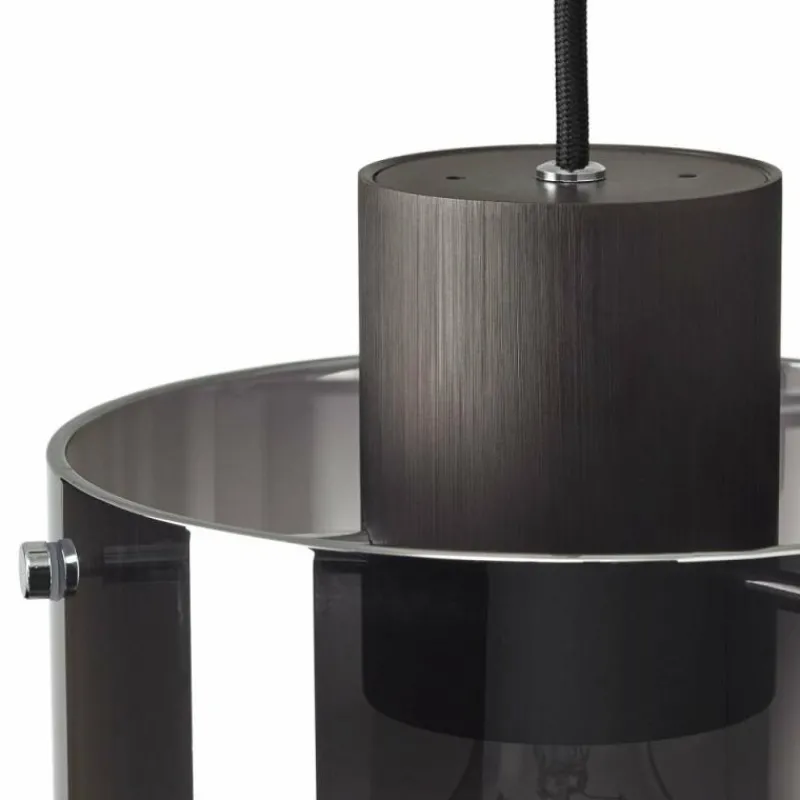 Luminaires Rustiques-Luminaires Brilliant Suspension Brilliant Beth Noir, 3 lumières