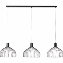 Luminaires Scandinaves-Luminaires Brilliant Suspension Brilliant Blacky Noir, 3 lumières