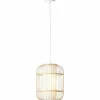 Lampes En Tissu-Luminaires Brilliant Suspension Brilliant Bones Brun, Blanc, 1 lumière