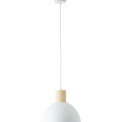 Luminaires Scandinaves-Luminaires Brilliant Suspension Brilliant Daintree Blanc, 1 lumière