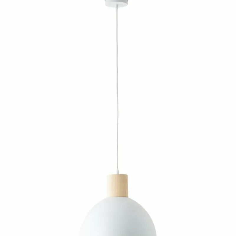 Luminaires Scandinaves-Luminaires Brilliant Suspension Brilliant Daintree Blanc, 1 lumière