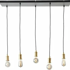 Luminaires Brilliant Suspension Brilliant Darcia Noir, 5 lumières* Suspensions