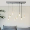 Luminaires Brilliant Suspension Brilliant Darcia Noir, 8 lumières* Suspensions