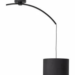 Lampes En Tissu-Luminaires Brilliant Suspension Brilliant Daria Noir, 1 lumière