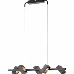 Lampes Dorées-Luminaires Brilliant Suspension Brilliant Dillard LED Or, Noir, 5 lumières, Télécommandes