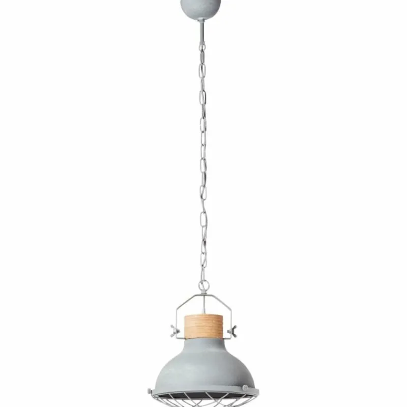 Lampes Industrielles-Luminaires Brilliant Suspension Brilliant Emma Gris, 1 lumière