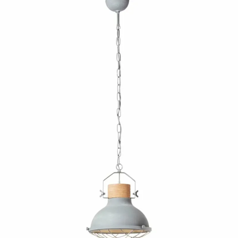 Lampes Industrielles-Luminaires Brilliant Suspension Brilliant Emma Gris, 1 lumière