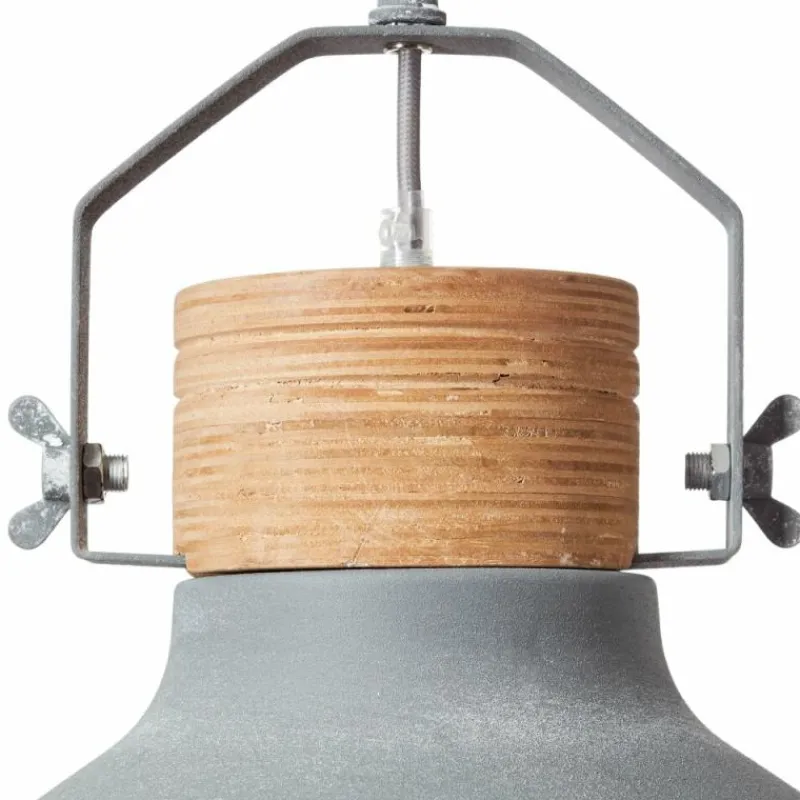 Lampes Industrielles-Luminaires Brilliant Suspension Brilliant Emma Gris, 1 lumière