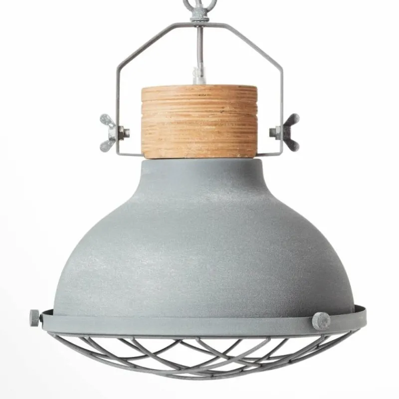 Lampes Industrielles-Luminaires Brilliant Suspension Brilliant Emma Gris, 1 lumière