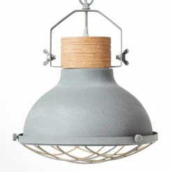 Lampes Industrielles-Luminaires Brilliant Suspension Brilliant Emma Gris, 1 lumière