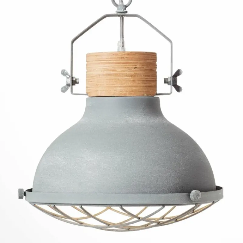 Lampes Industrielles-Luminaires Brilliant Suspension Brilliant Emma Gris, 1 lumière