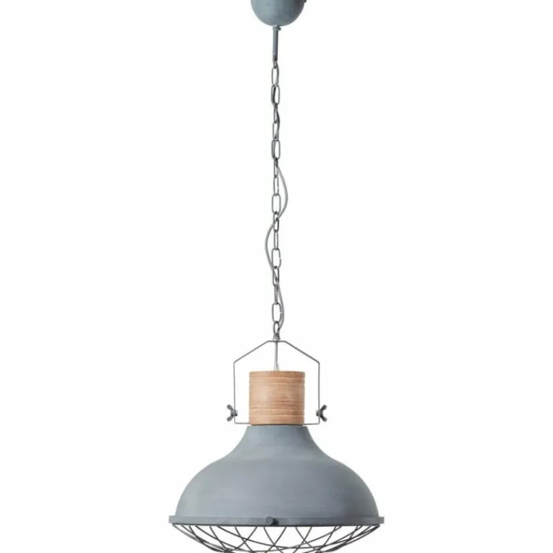Lampes Industrielles-Luminaires Brilliant Suspension Brilliant Emma Gris, 1 lumière