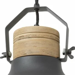 Lampes Vintages & Rétros-Luminaires Brilliant Suspension Brilliant Emma Bois clair, Noir, 1 lumière