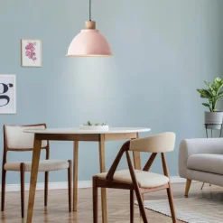 Luminaires Scandinaves-Luminaires Brilliant Suspension Brilliant Erena Rose, 1 lumière