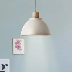 Luminaires Scandinaves-Luminaires Brilliant Suspension Brilliant Erena Gris, 1 lumière