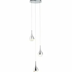 Luminaires Brilliant Suspension Brilliant FRIZZANTE LED Chrome, 3 lumières