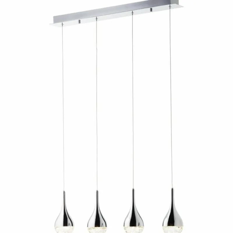 Luminaires Brilliant Suspension Brilliant FRIZZANTE LED Chrome, 4 lumières
