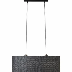Lampes En Tissu-Luminaires Brilliant Suspension Brilliant Galance Noir, 2 lumières