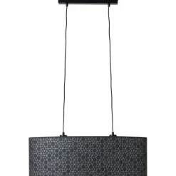 Lampes En Tissu-Luminaires Brilliant Suspension Brilliant Galance Noir, 2 lumières