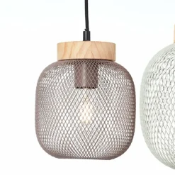 Luminaires Scandinaves-Luminaires Brilliant Suspension Brilliant Giada Noir, 3 lumières