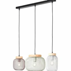 Luminaires Scandinaves-Luminaires Brilliant Suspension Brilliant Giada Noir, 3 lumières