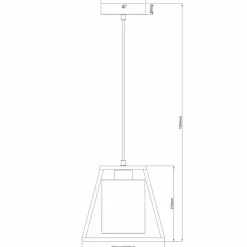 Luminaires Brilliant Suspension Brilliant Giseh Noir, 1 lumière