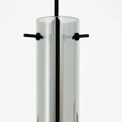 Suspension Verre Fumé-Luminaires Brilliant Suspension Brilliant Glasini Noir, 1 lumière