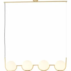 Luminaires Brilliant Suspension Brilliant Glint Or, 4 lumières